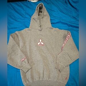 Trilogy RipZone Hoodie Size M Heather Grey